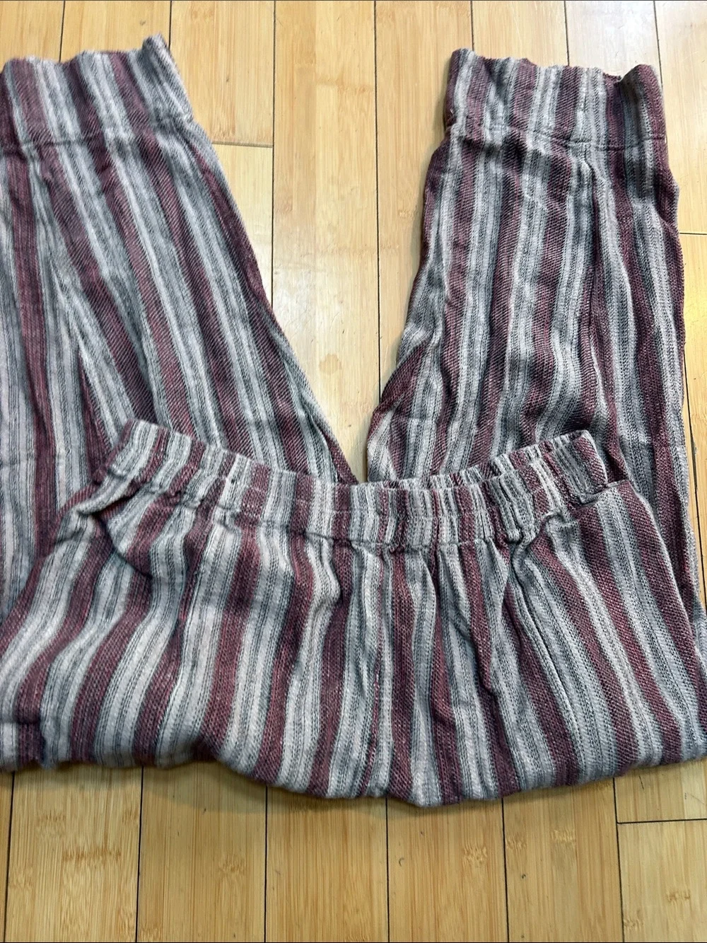 Free People Preppy Striped Pull On Pants NWOT